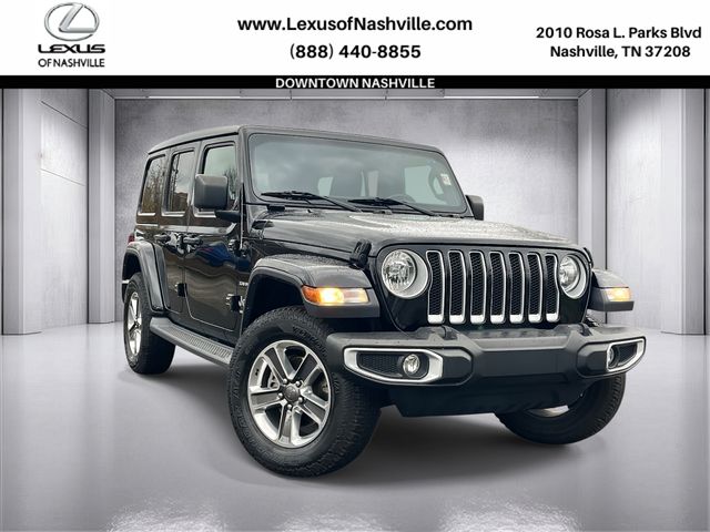 2019 Jeep Wrangler Unlimited Sahara, Black Clearcoat for sale in Nashville, TN — photo 1 of 44