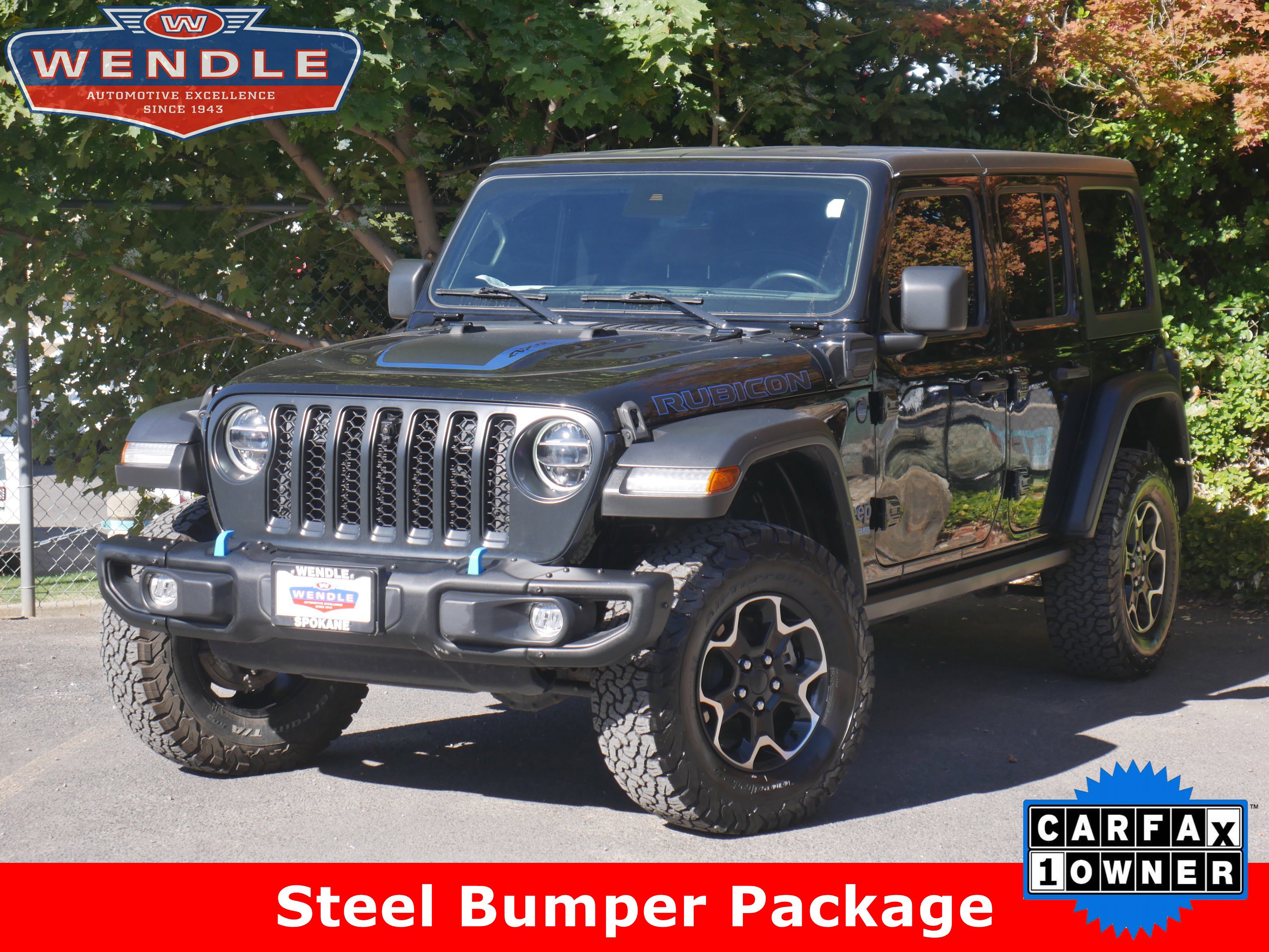 2021 Jeep Wrangler 4xe Unlimited Rubicon, Black for sale in Spokane, WA — photo 1 of 43