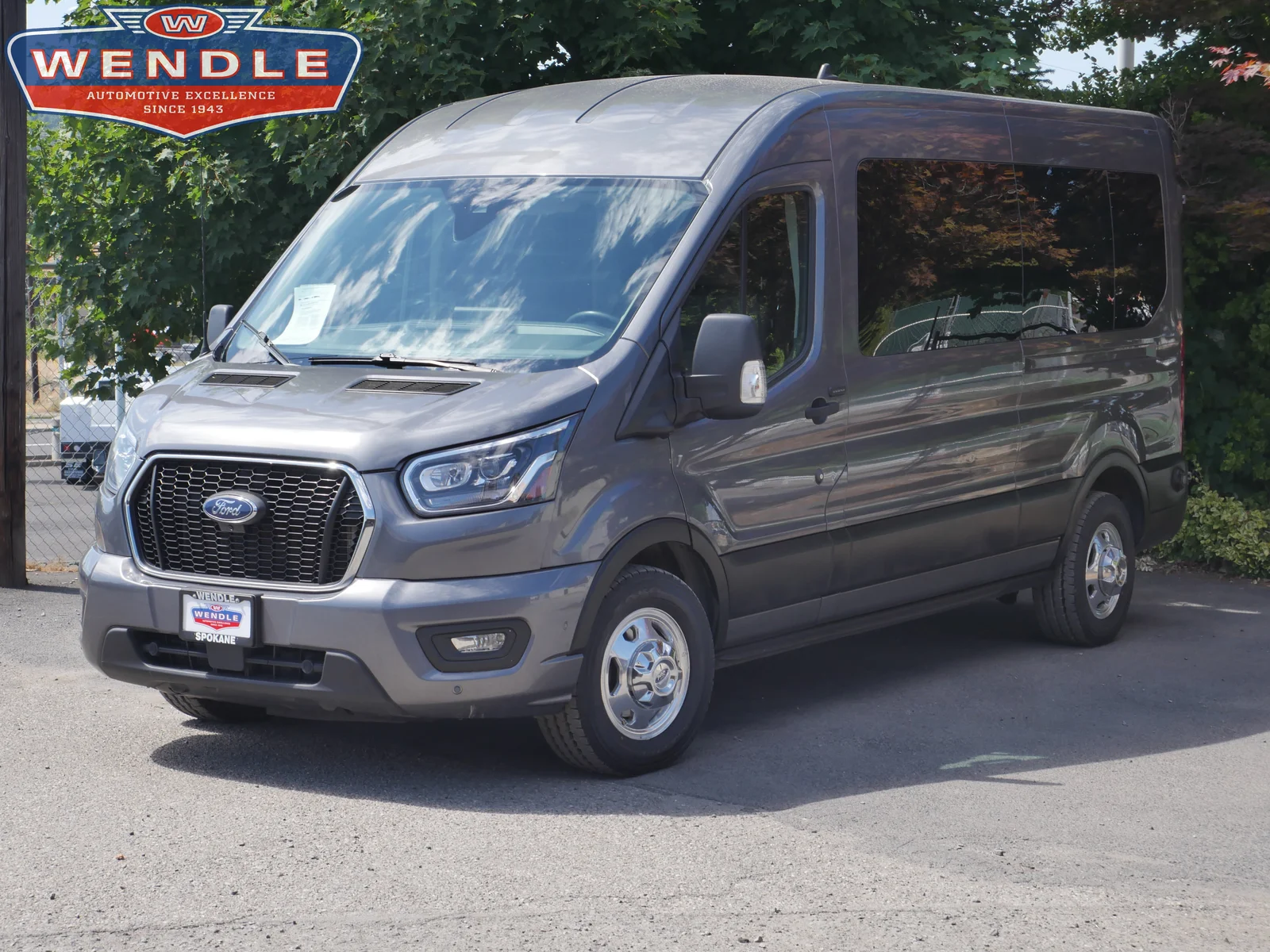 2022 Ford Transit Passenger Wagon XLT, Carbonized Gray Metallic for sale in Spokane, WA — photo 1 of 37