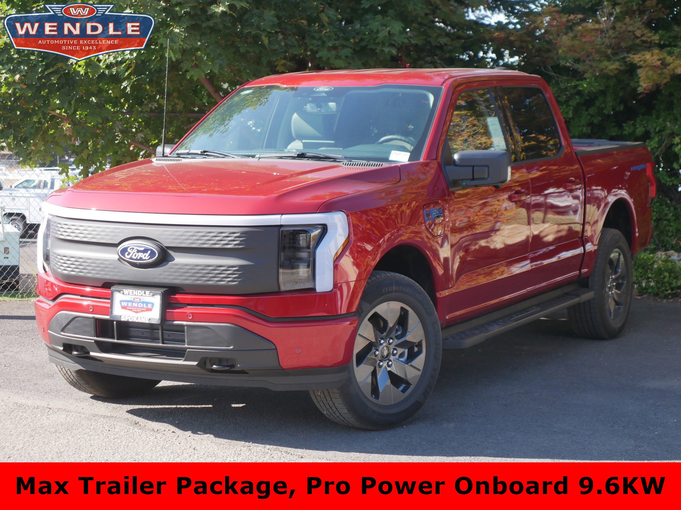 2025 Ford F-150 Lightning Flash, RAPID RED TINTED for sale in Spokane, WA — photo 1 of 42