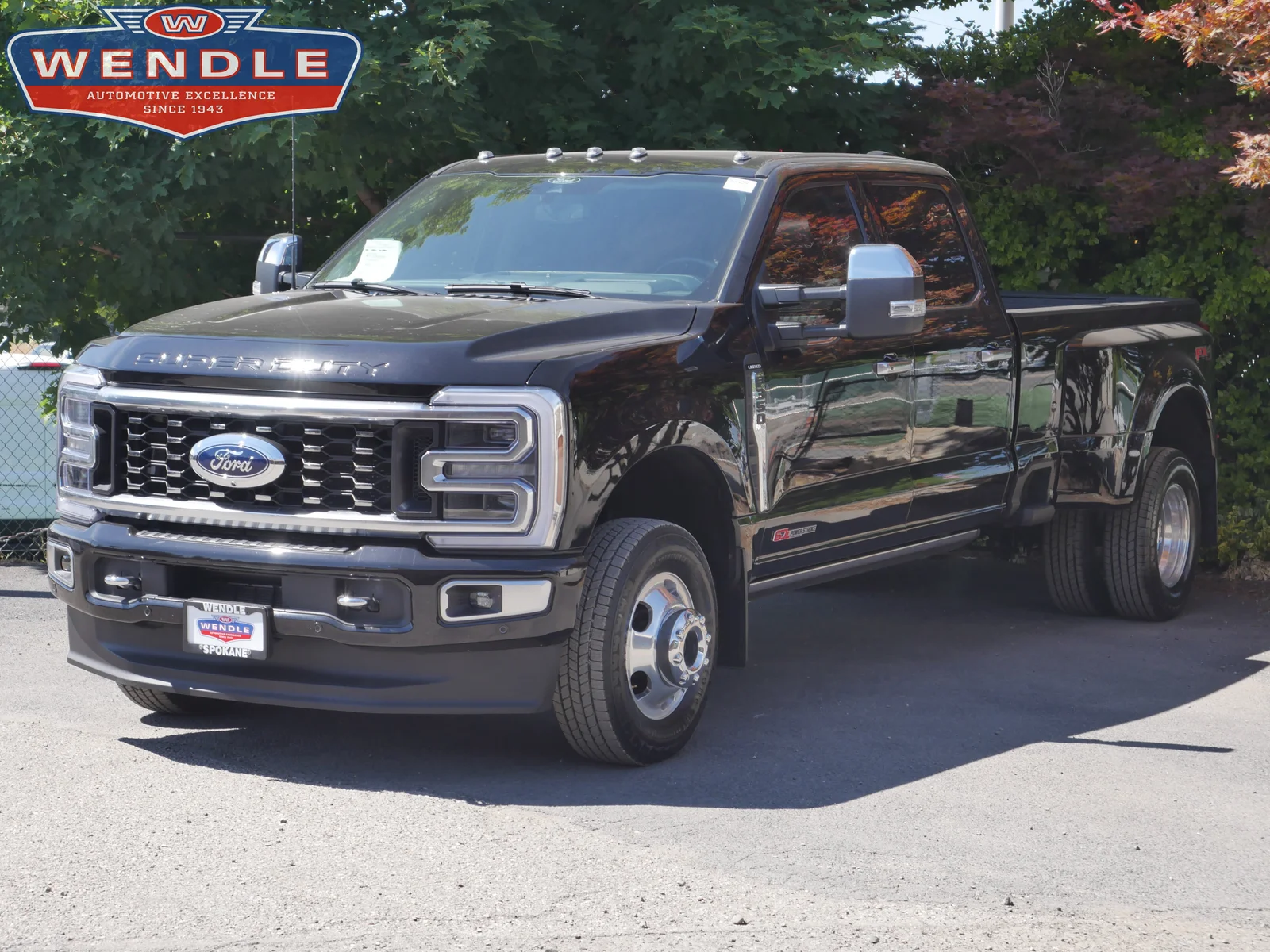 2024 Ford Super Duty F-350 DRW Limited, Agate Black Metallic for sale in Spokane, WA — photo 1 of 45