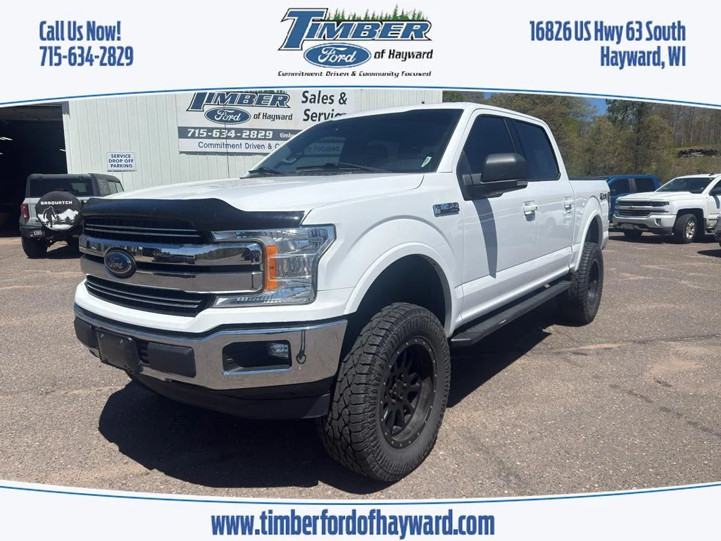 2018 FORD F-150 Lariat, Oxford White for sale in Hayward, WI — photo 1 of 21