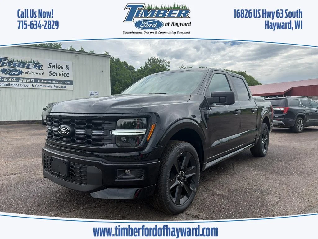 2026 FORD F-150 STX, Agate Black Metallic for sale in Hayward, WI — photo 1 of 30
