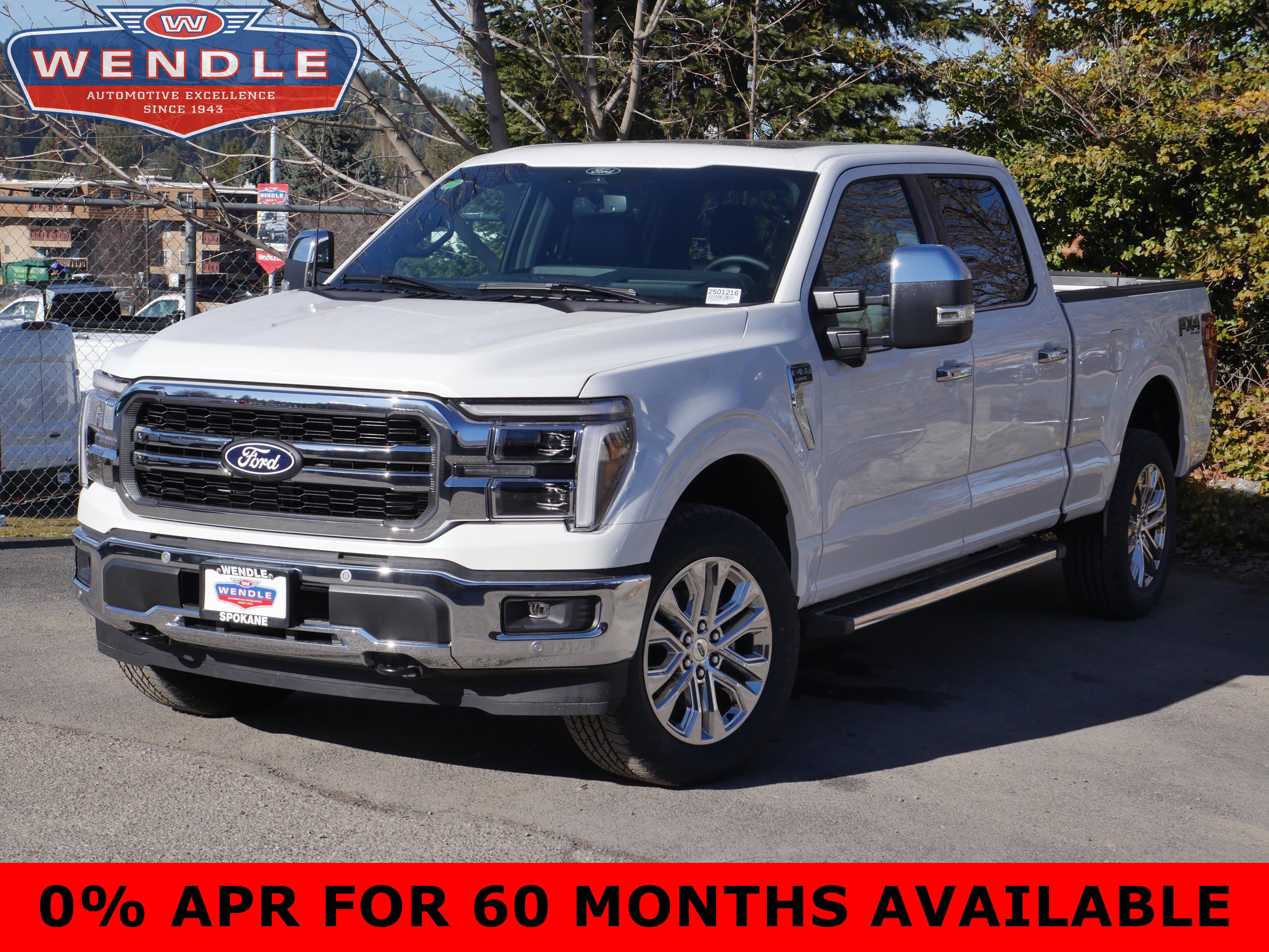 2025 Ford F-150 LARIAT, Star White Metallic Tri-Coat for sale in Spokane, WA — photo 1 of 44