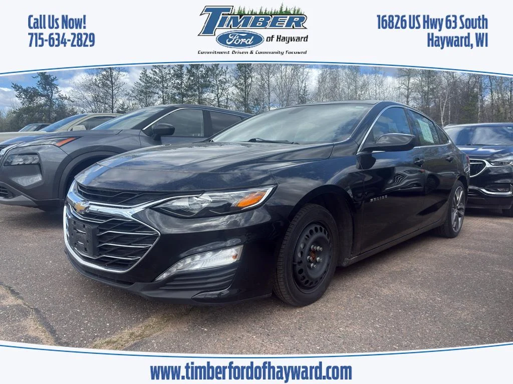 2021 CHEVROLET Malibu LT (1LT), Mosaic Black Metallic for sale in Hayward, WI — photo 1 of 5