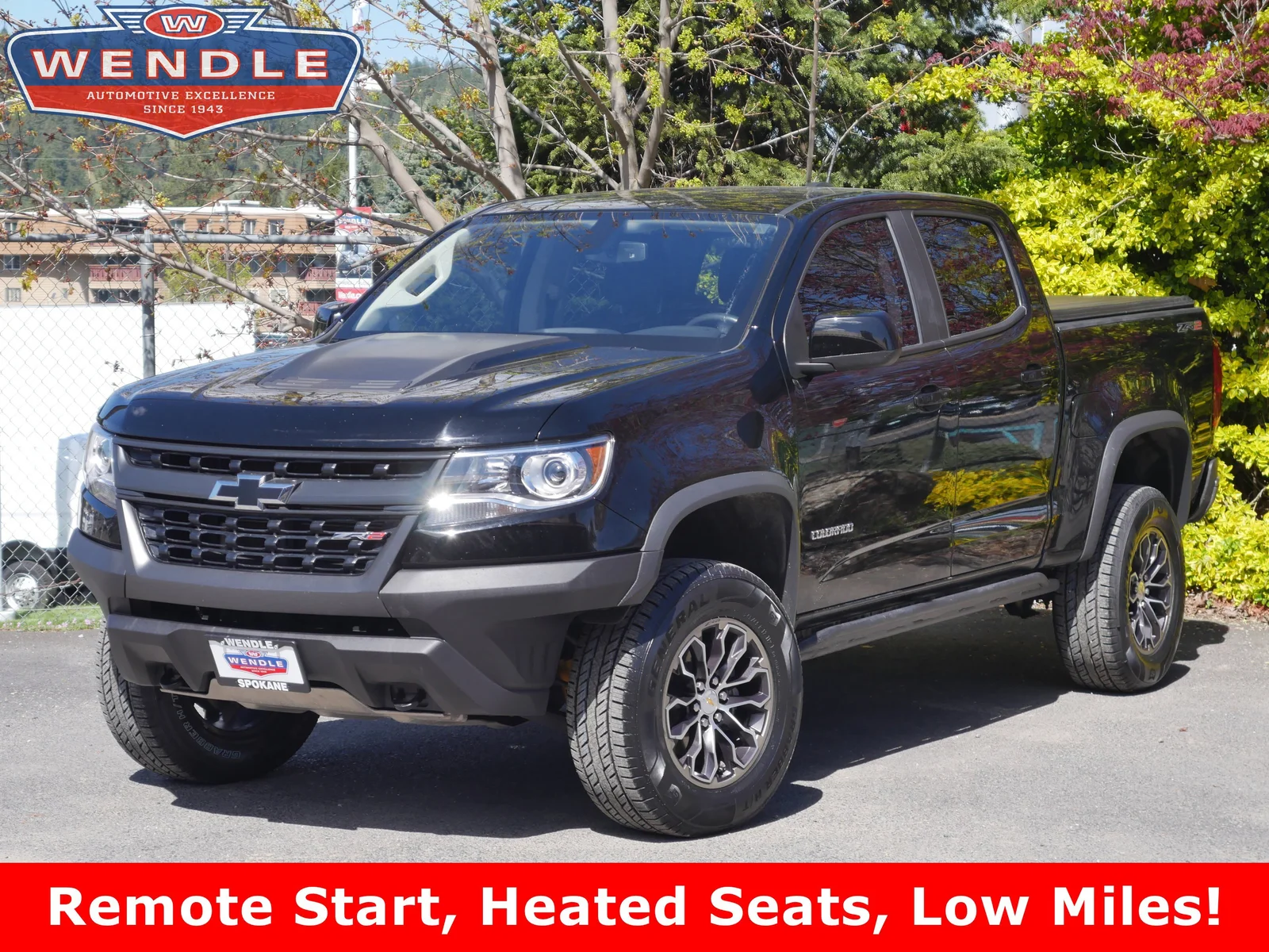 2019 Chevrolet Colorado 4WD ZR2, Black for sale in Spokane, WA — photo 1 of 35