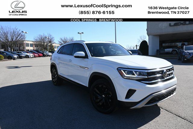 2023 Volkswagen Atlas Cross Sport 3.6L V6 SE w/Technology, White for sale in Brentwood, TN — photo 1 of 35