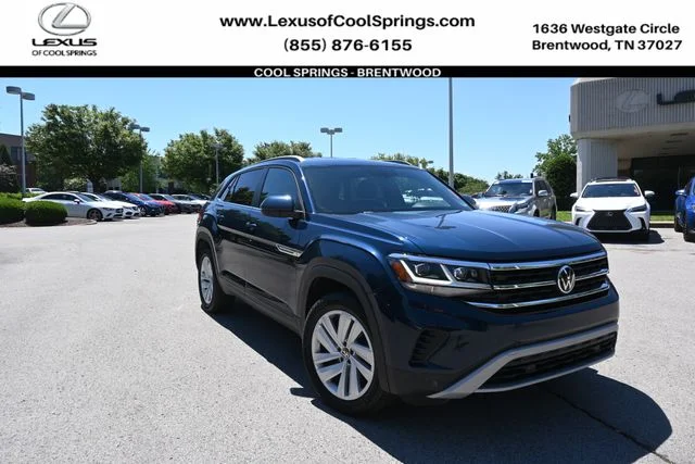 2020 Volkswagen Atlas Cross Sport 3.6L V6 SE w/Technology, Blue for sale in Brentwood, TN — photo 1 of 31