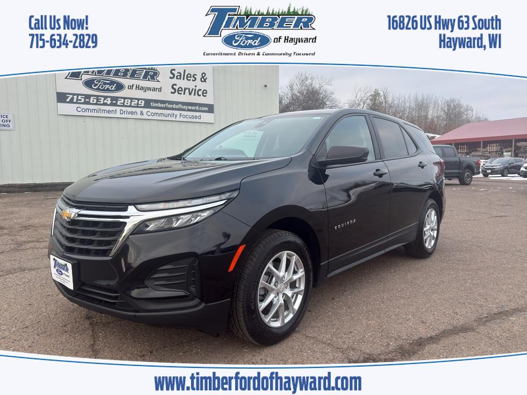 2022 CHEVROLET Equinox LS, Mosaic Black Metallic for sale in Hayward, WI — photo 1 of 22