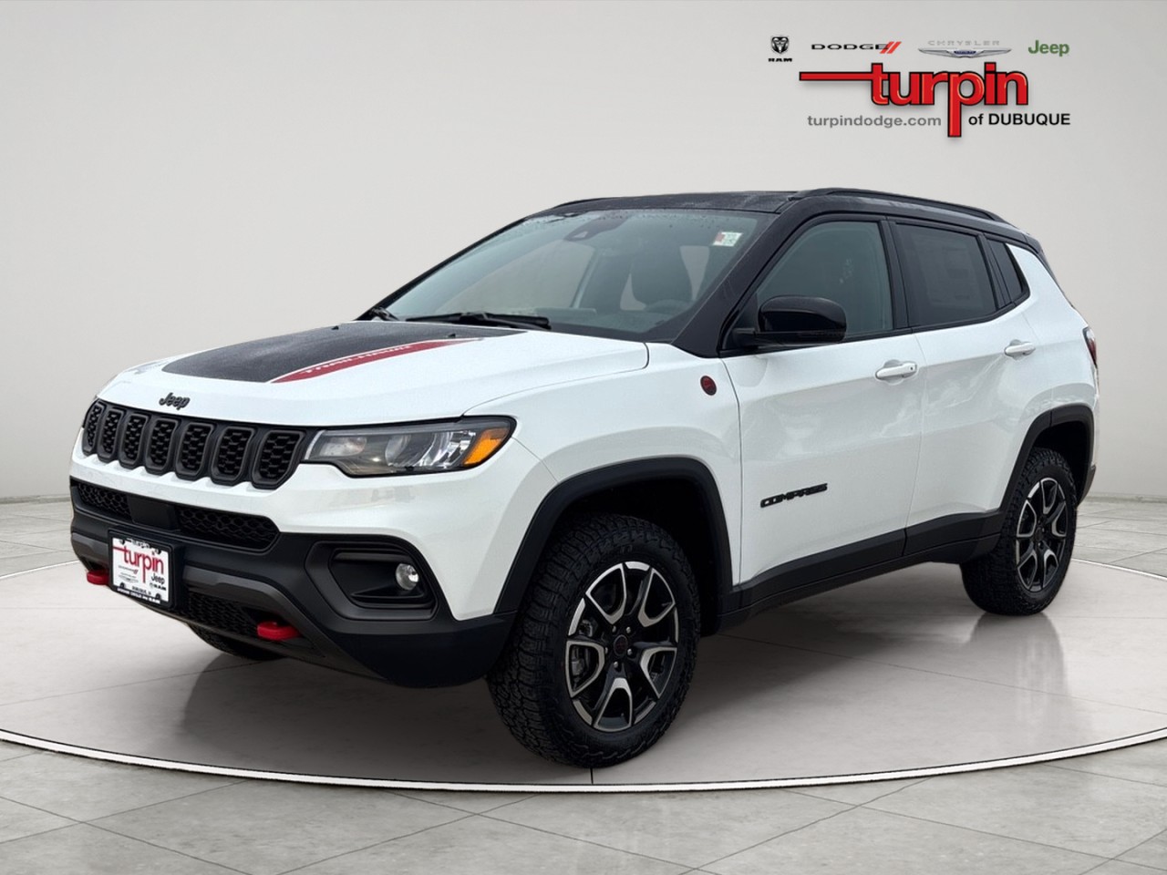 2026 Jeep Compass Trailhawk, Bright White Clearcoat for sale in Dubuque, IA — photo 1 of 19