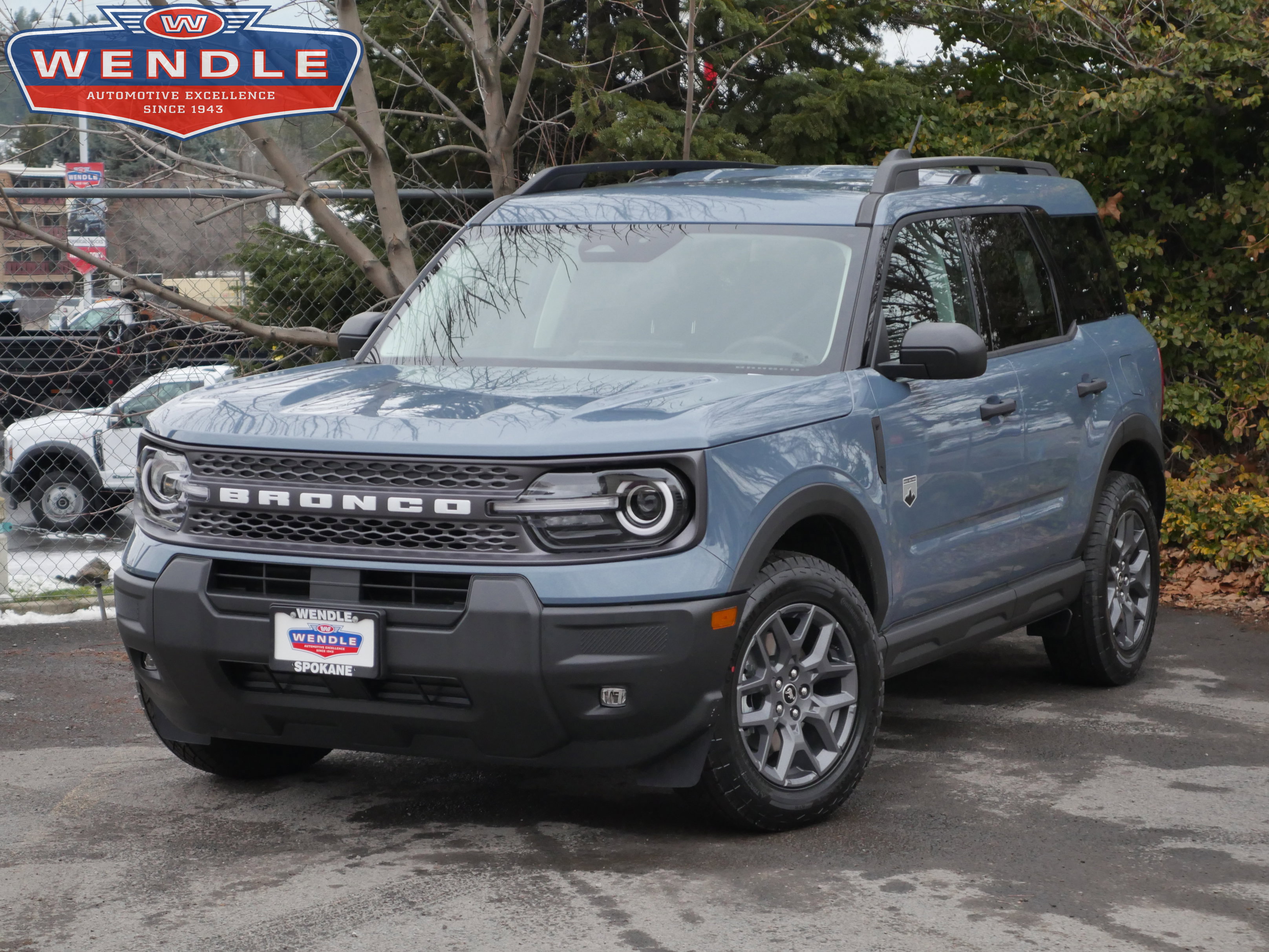 2025 Ford Bronco Sport Big Bend, Azure Gray Metallic Tri-Coat for sale in Spokane, WA — photo 1 of 34