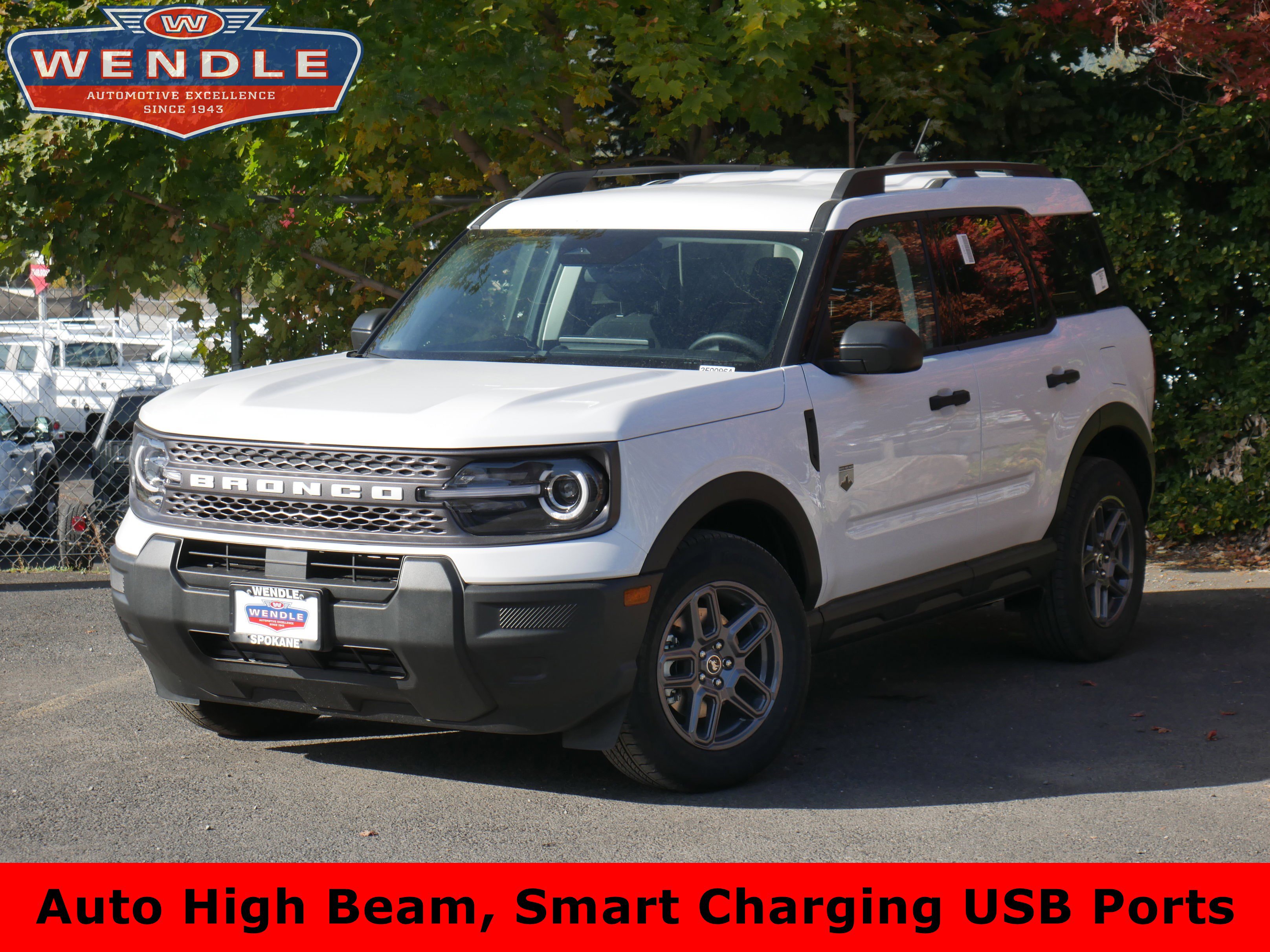 2025 Ford Bronco Sport Big Bend, Oxford White for sale in Spokane, WA — photo 1 of 34