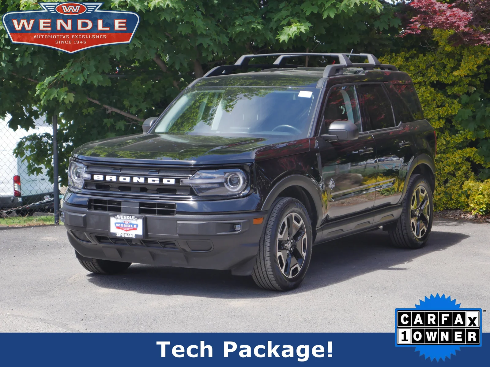 2023 Ford Bronco Sport Outer Banks, Shadow Black for sale in Spokane, WA — photo 1 of 37