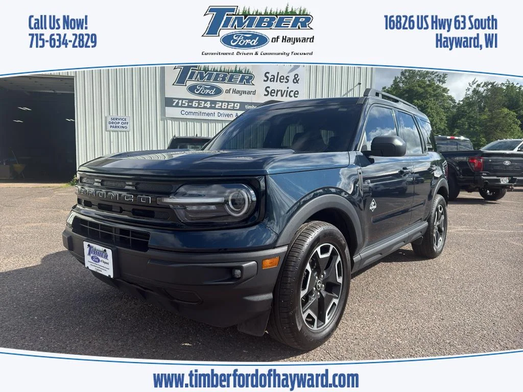 2023 FORD Bronco Sport Outer Banks, Alto Blue Metallic Tinted Clearcoat for sale in Hayward, WI — photo 1 of 22