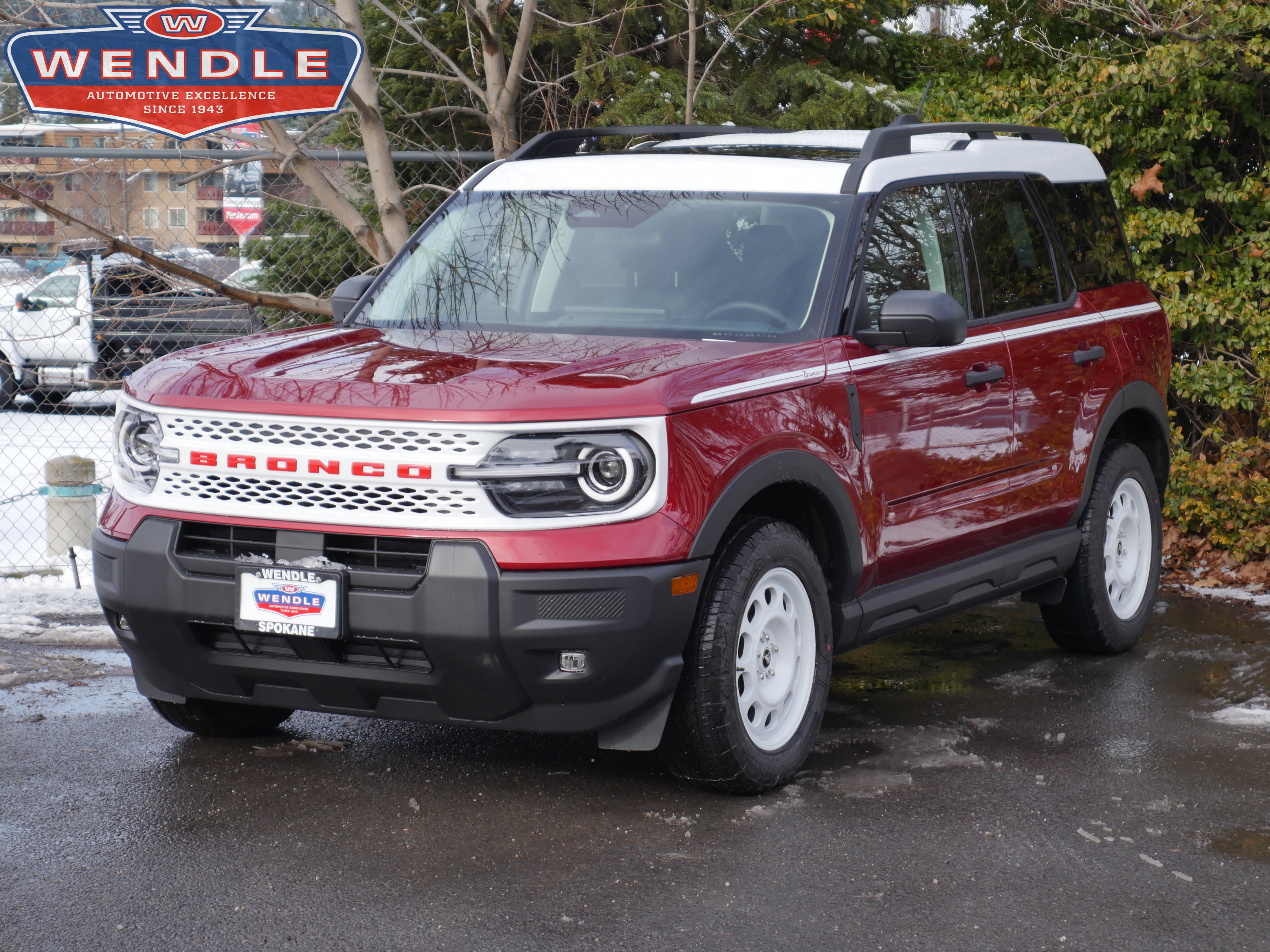 2025 Ford Bronco Sport Heritage, Ruby Red Metallic Tinted Clearcoat for sale in Spokane, WA — photo 1 of 32
