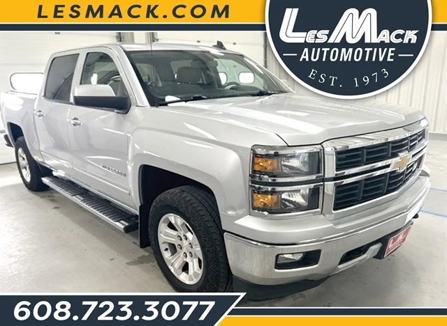 2015 CHEVROLET SILVERADO 1500 LT, SILVER for sale in Lancaster, WI — photo 1 of 34