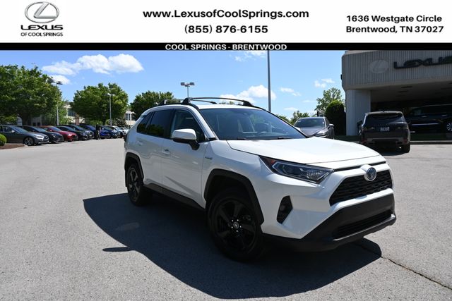 2021 Toyota RAV4 Hybrid XLE Premium, Blizzard Pearl for sale in Brentwood, TN — photo 1 of 37
