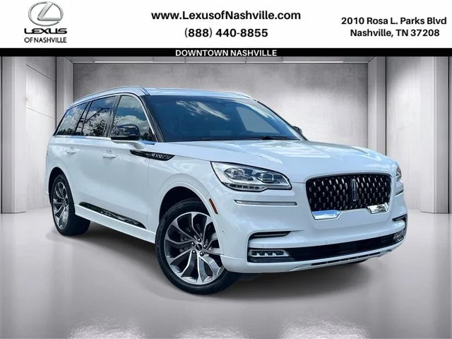 2022 Lincoln Aviator Plug-In Hybrid Grand Touring, White Metallic for sale in Nashville, TN — photo 1 of 45
