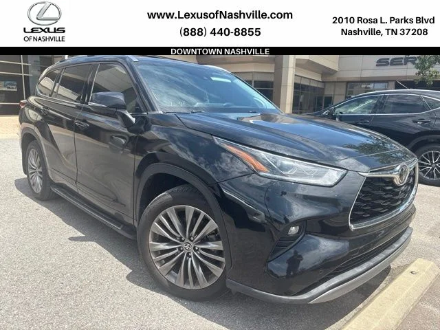 2022 Toyota Highlander Platinum, Midnight Black Metallic for sale in Nashville, TN — photo 1 of 9