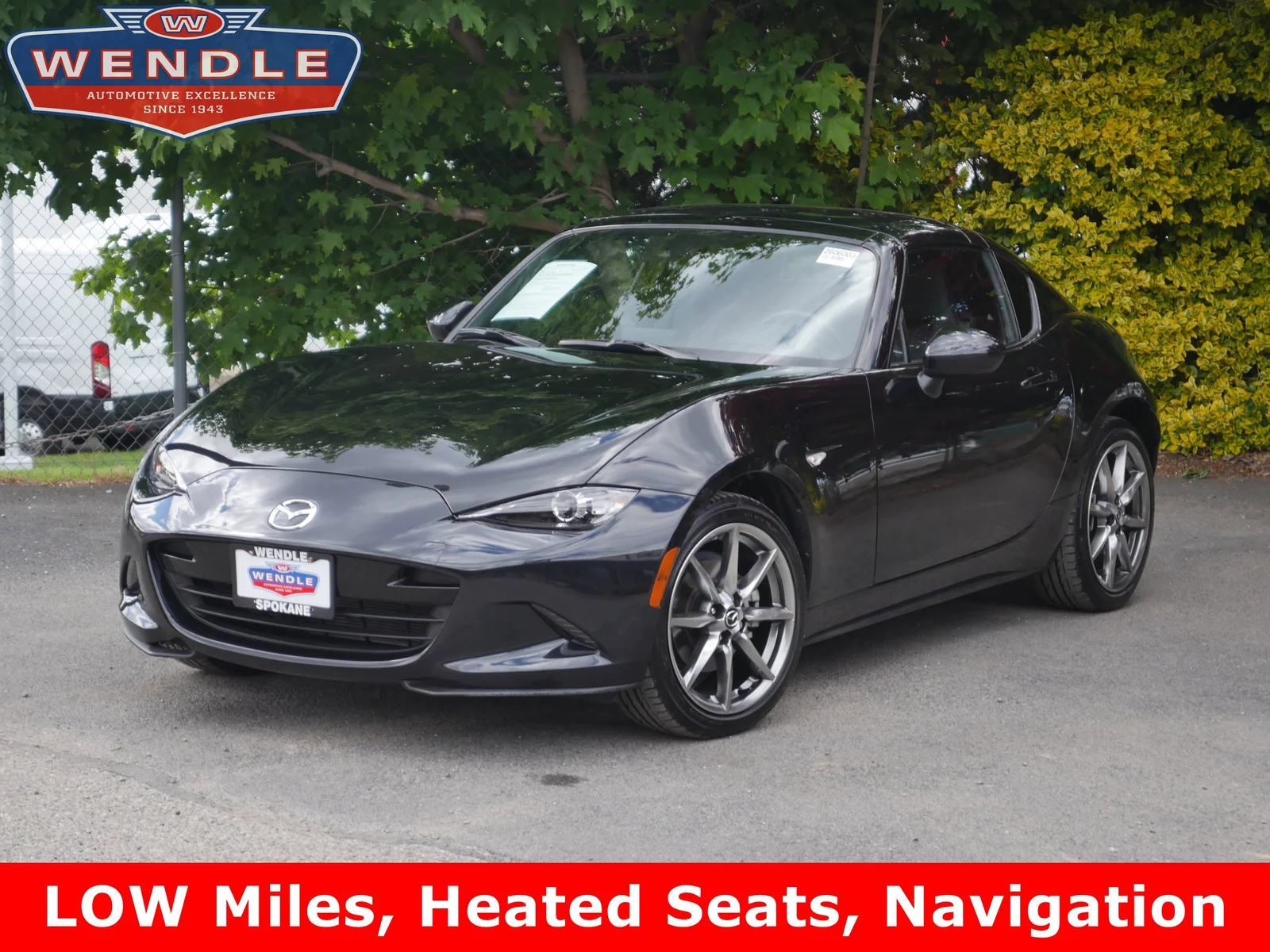 2022 Mazda MX-5 Miata RF Grand Touring, Jet Black Mica for sale in Spokane, WA — photo 1 of 30