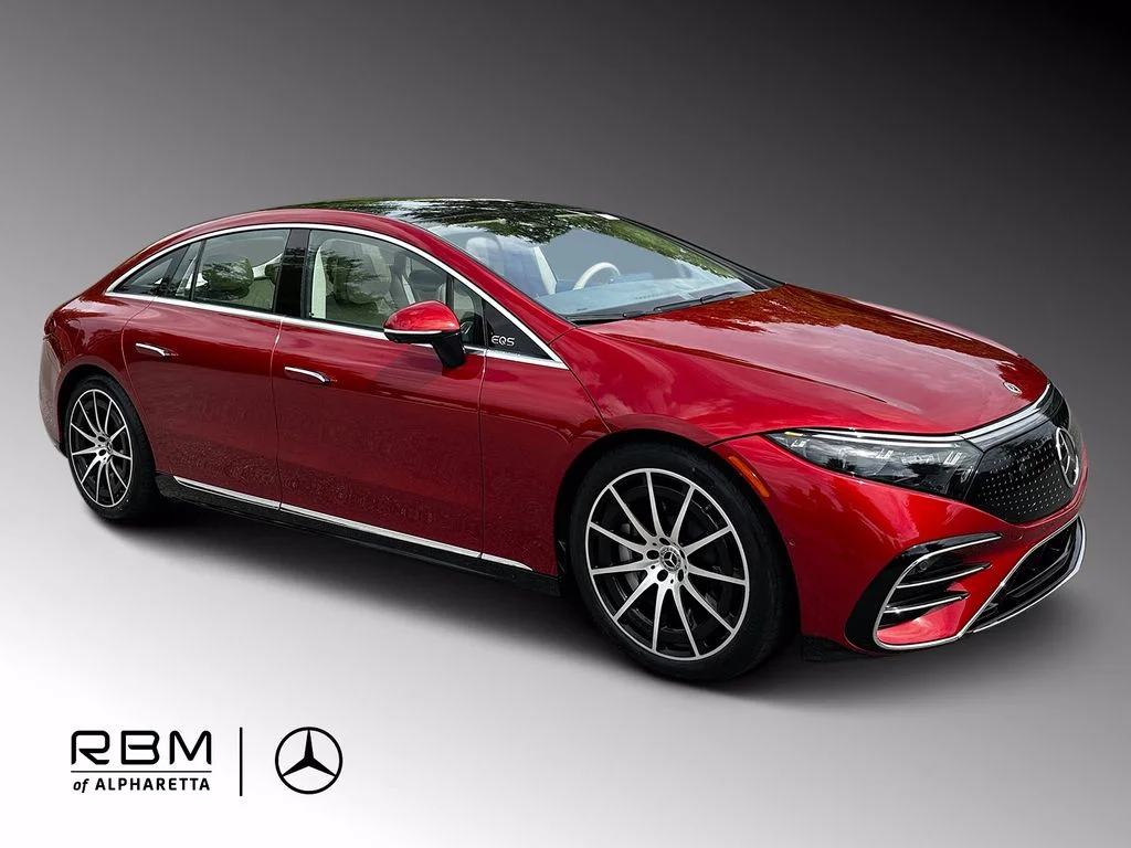 2023 Mercedes-Benz EQS 450, MANUFAKTUR Cardinal Red Metallic for sale in Alpharetta, GA — photo 1 of 39