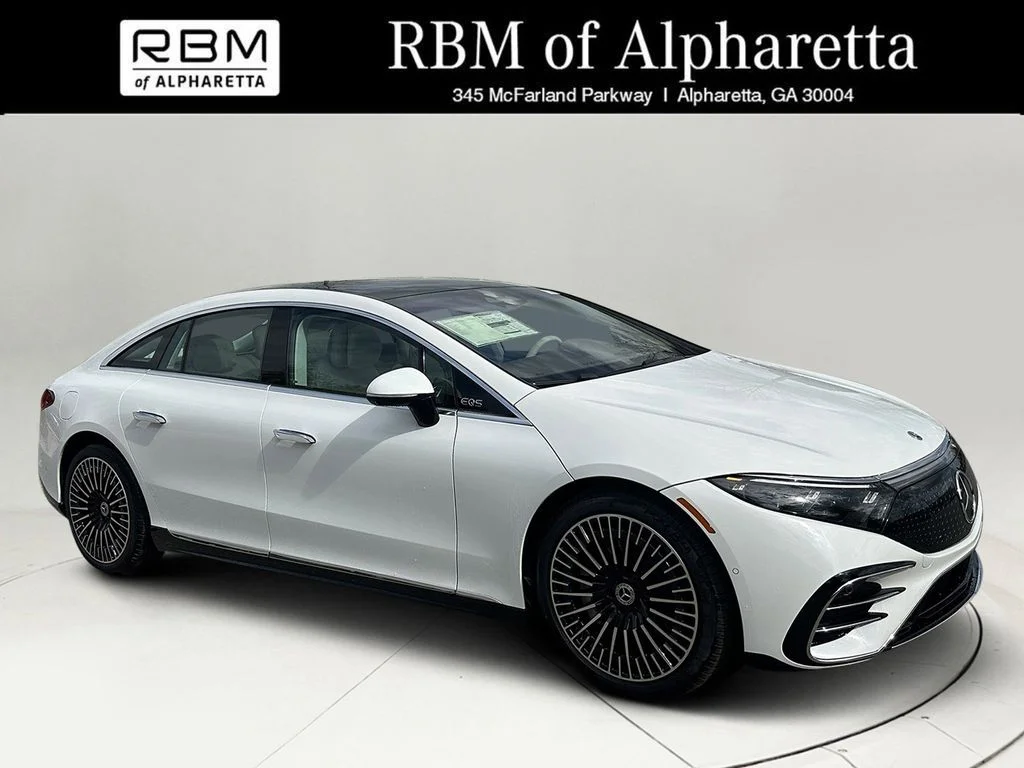 2026 Mercedes-Benz EQS 450, MANUFAKTUR Moonlight White Metallic for sale in Alpharetta, GA — photo 1 of 38
