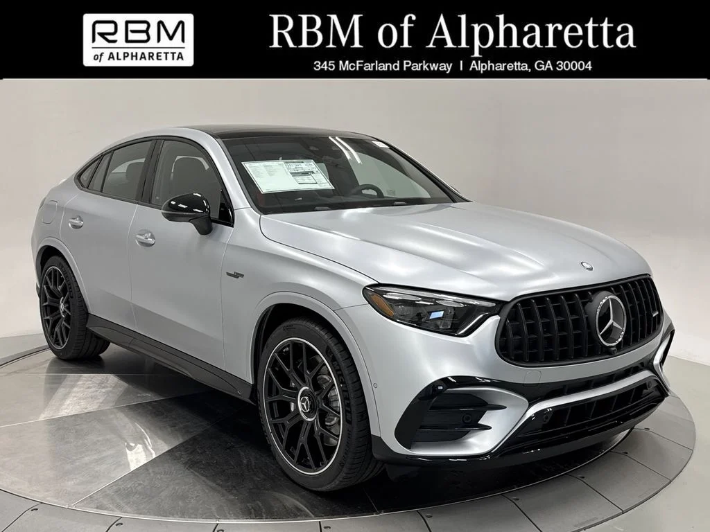 2026 Mercedes-Benz GLC GLC 63 AMG S E Performance Coupe, MANUFAKTUR Cirrus Silver Magno for sale in Alpharetta, GA — photo 1 of 34